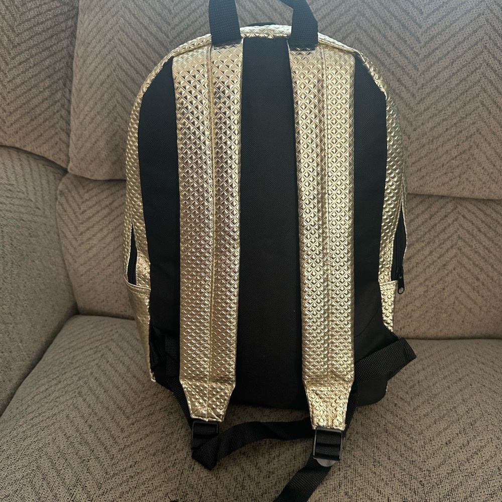 Gold Textured Metropack Backpack - Picture 4 of 5